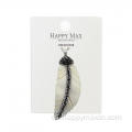 Craft Feather Shell Pendantss Drinestone para hacer joyas